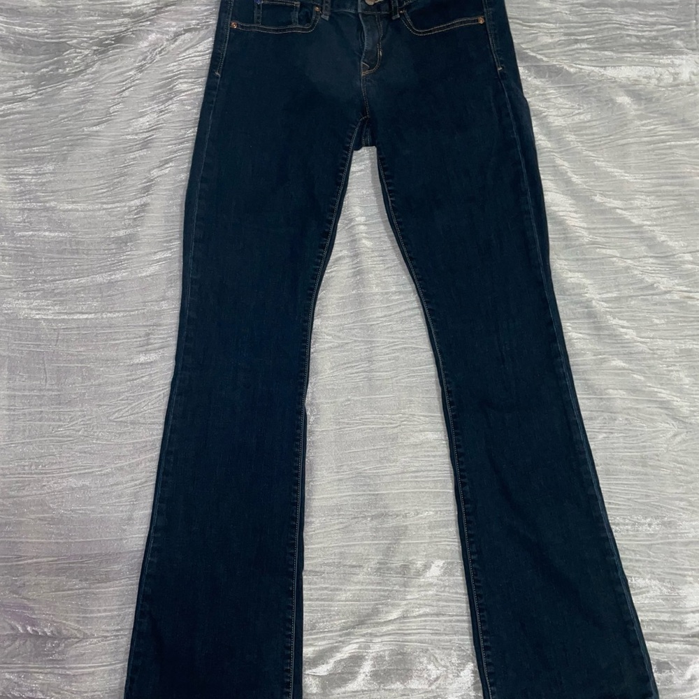 Gap Curvy Bootcut Jeans women’s 4 long dark wash basic classic concert festival